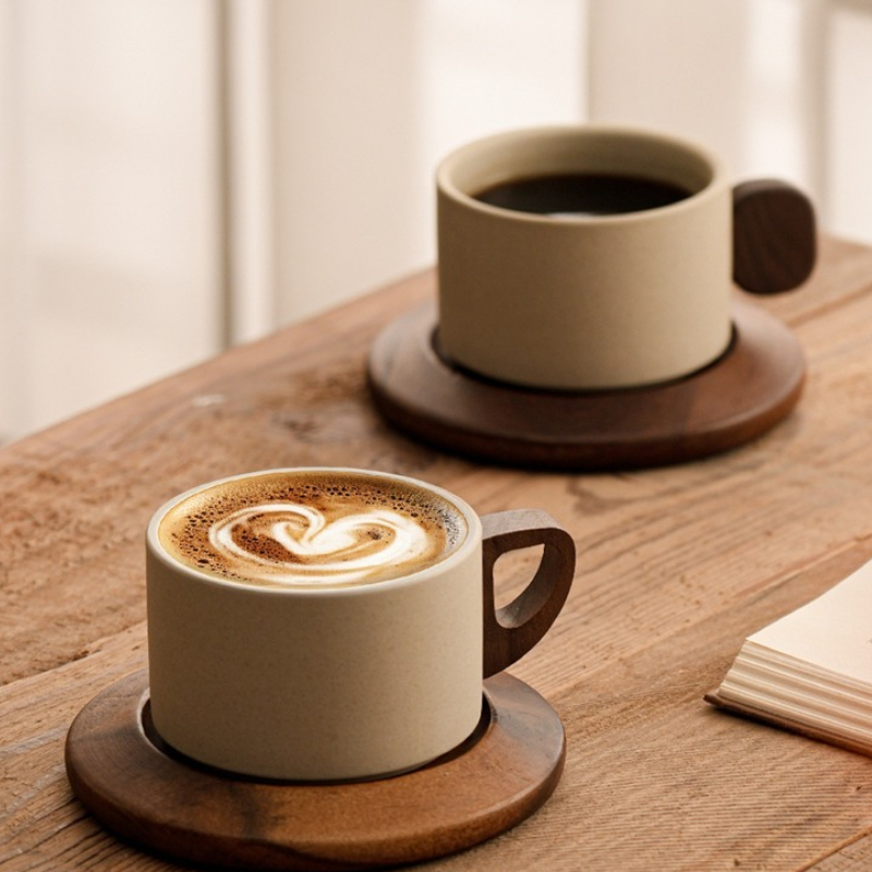 Ancient Style Clay Mug Flower  - Xbloom Coffee Tea review and price