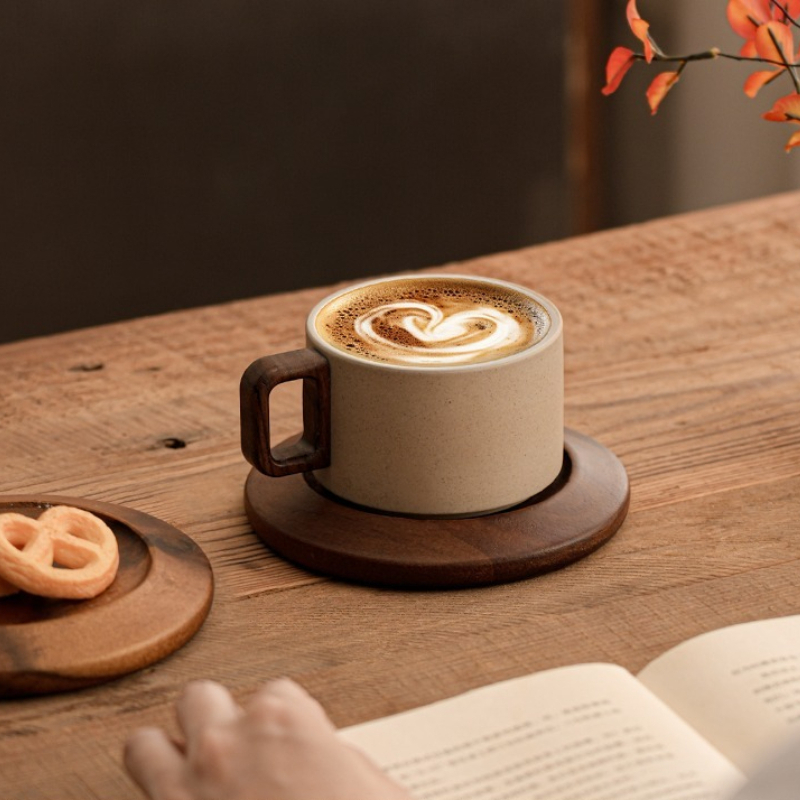 Ancient Style Clay Mug Flower  - Xbloom Coffee Tea review and price
