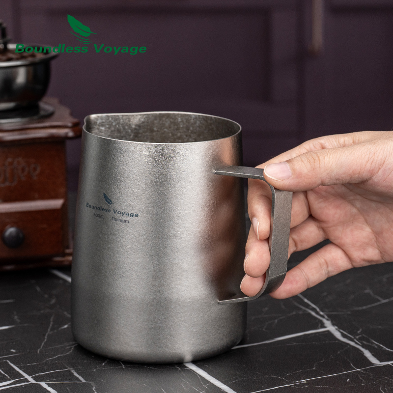 Boundless Voyage Titanium Milk - Barista Milk Jug review and price