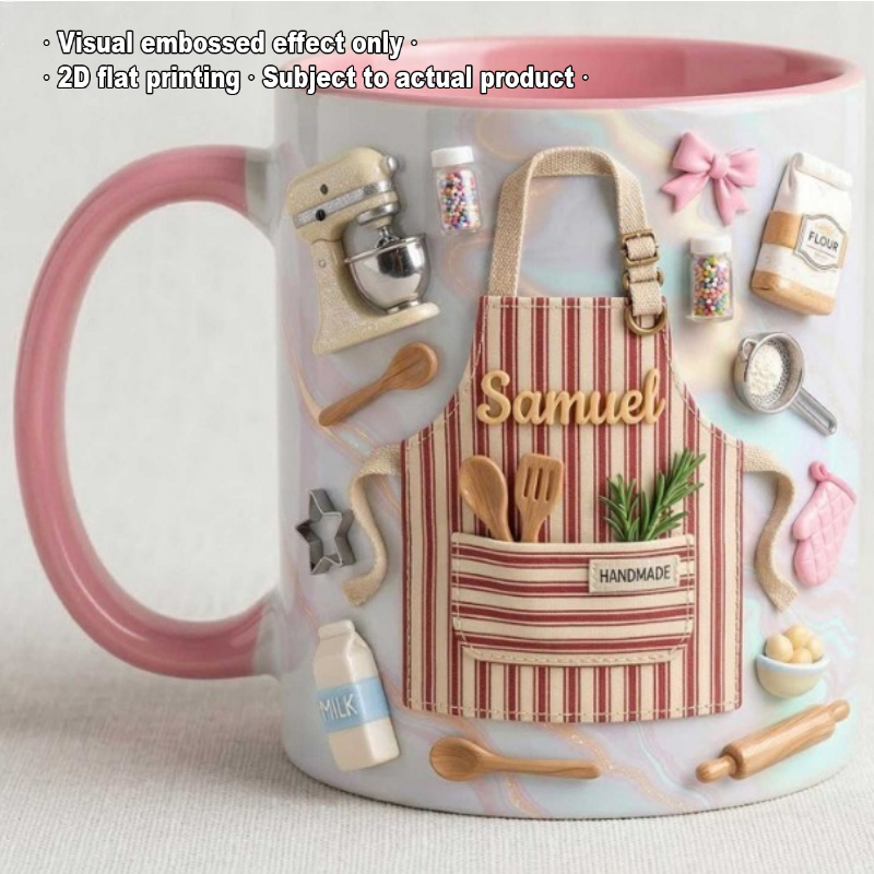 Custom Baker Mug 2D Print Pers - Coffee Tea Name review and price