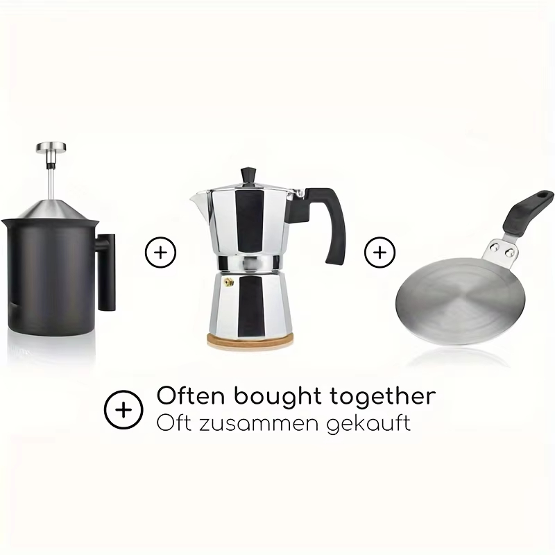 1Pcs 13cm 5.12in Steel Inducti - Moka Pot Stove review and price